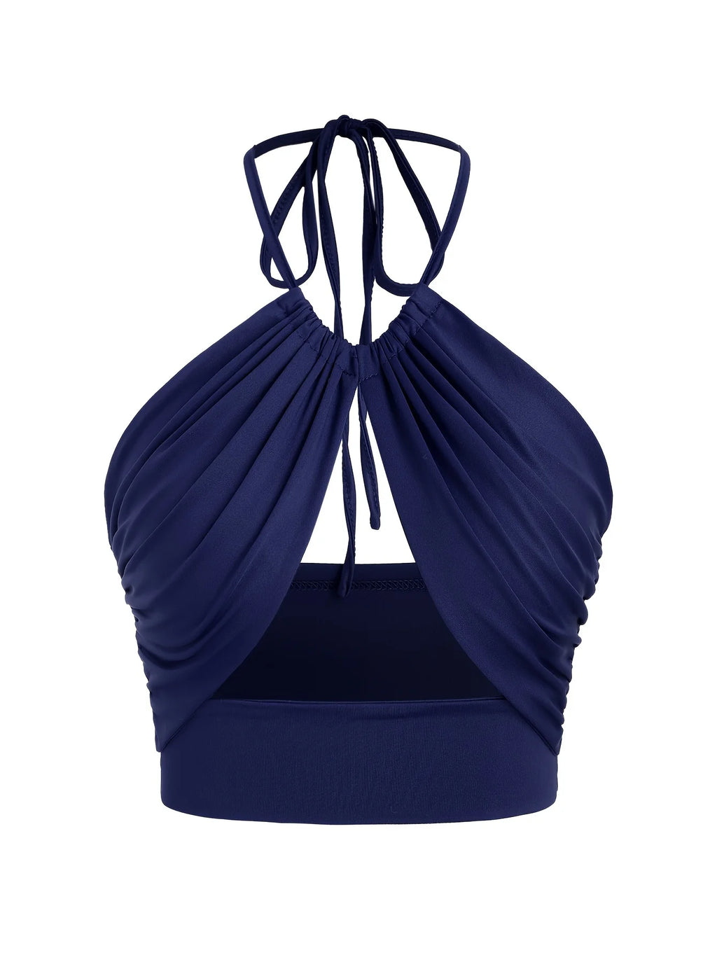Philly Ruched Halter Crop Top