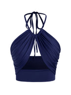 Philly Ruched Halter Crop Top