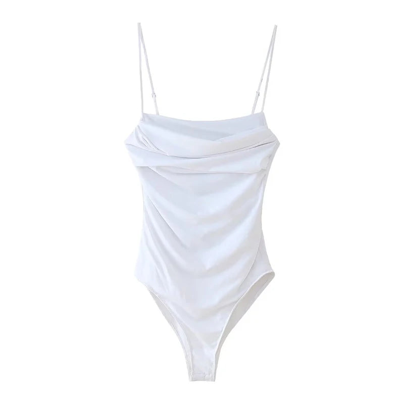 Classy Lady Dinner Thin Strap Bodysuit