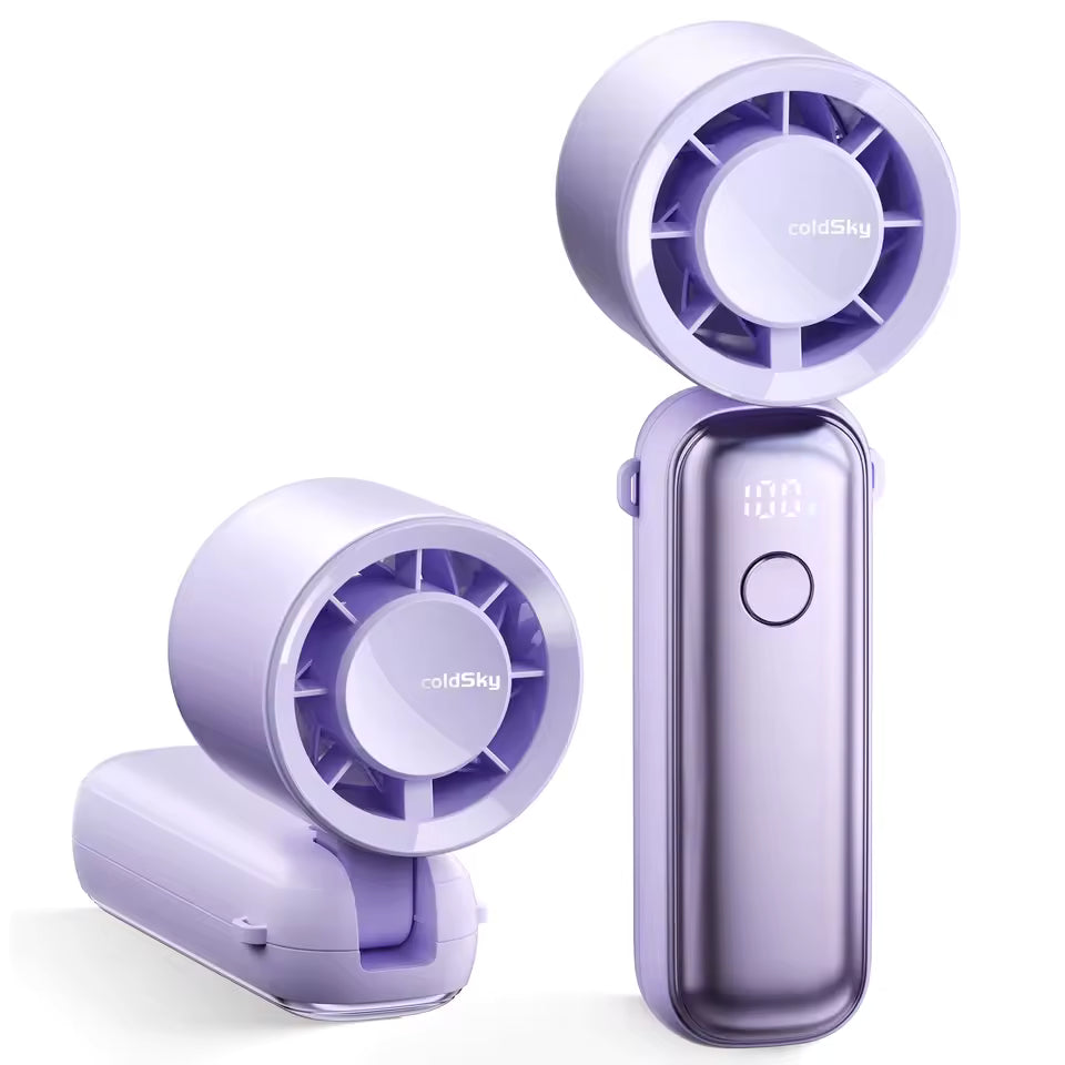 Portable Handheld Turbo Fan – 5000mAh Rechargeable