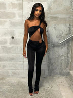 Chasity Sexy One-Shoulder Jumpsuit
