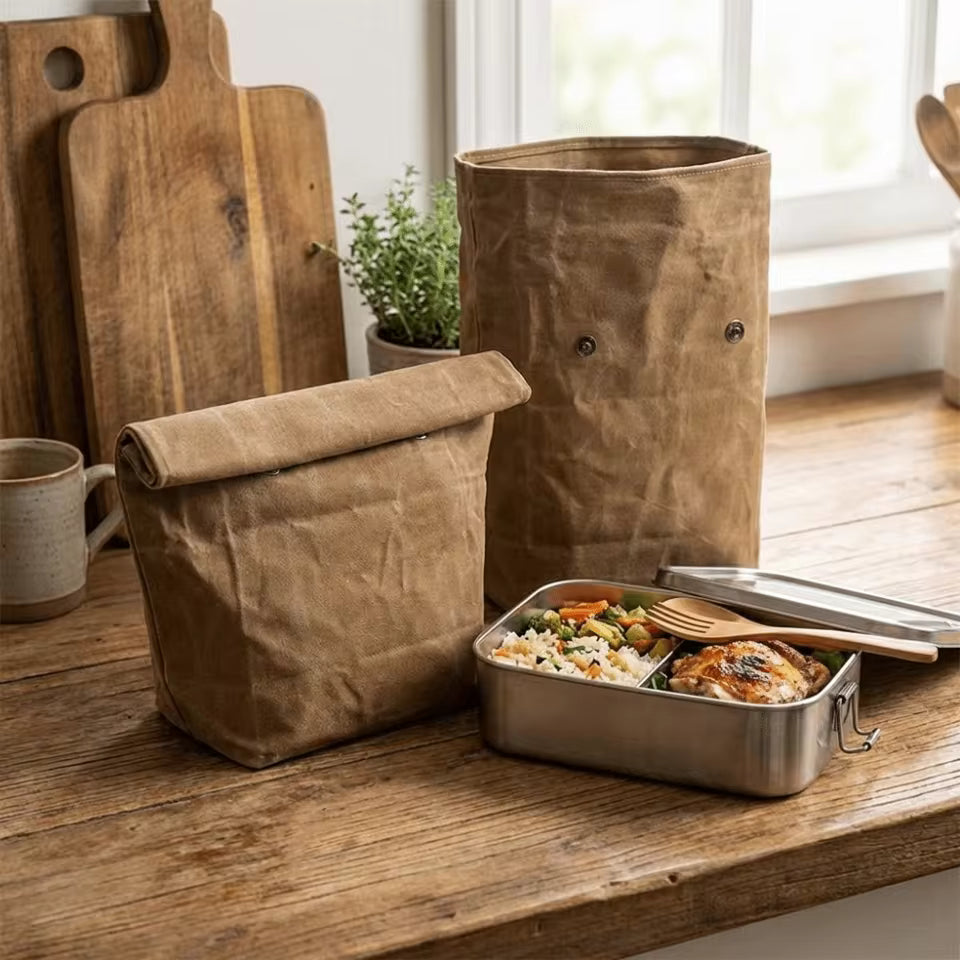 Brown Paper Style insulated Lunch Bag