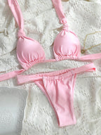 Knotted Triangle Bikini Set