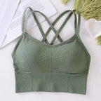 Women's Tank Sports Bra Top with Pad