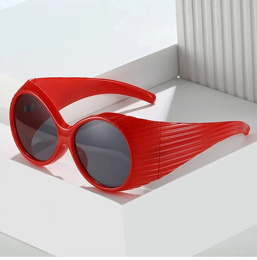 "Paradise" Round Retro Oversize Sunglasses Weekend Shade Sunglasses