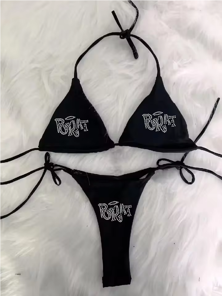 Doll Inspired Gothic Bikini Set