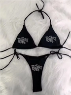 Doll Inspired Gothic Bikini Set