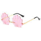 Sea Shell Rimless Sunglasses