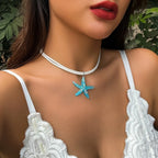 Boho Starfish Pendant Necklace