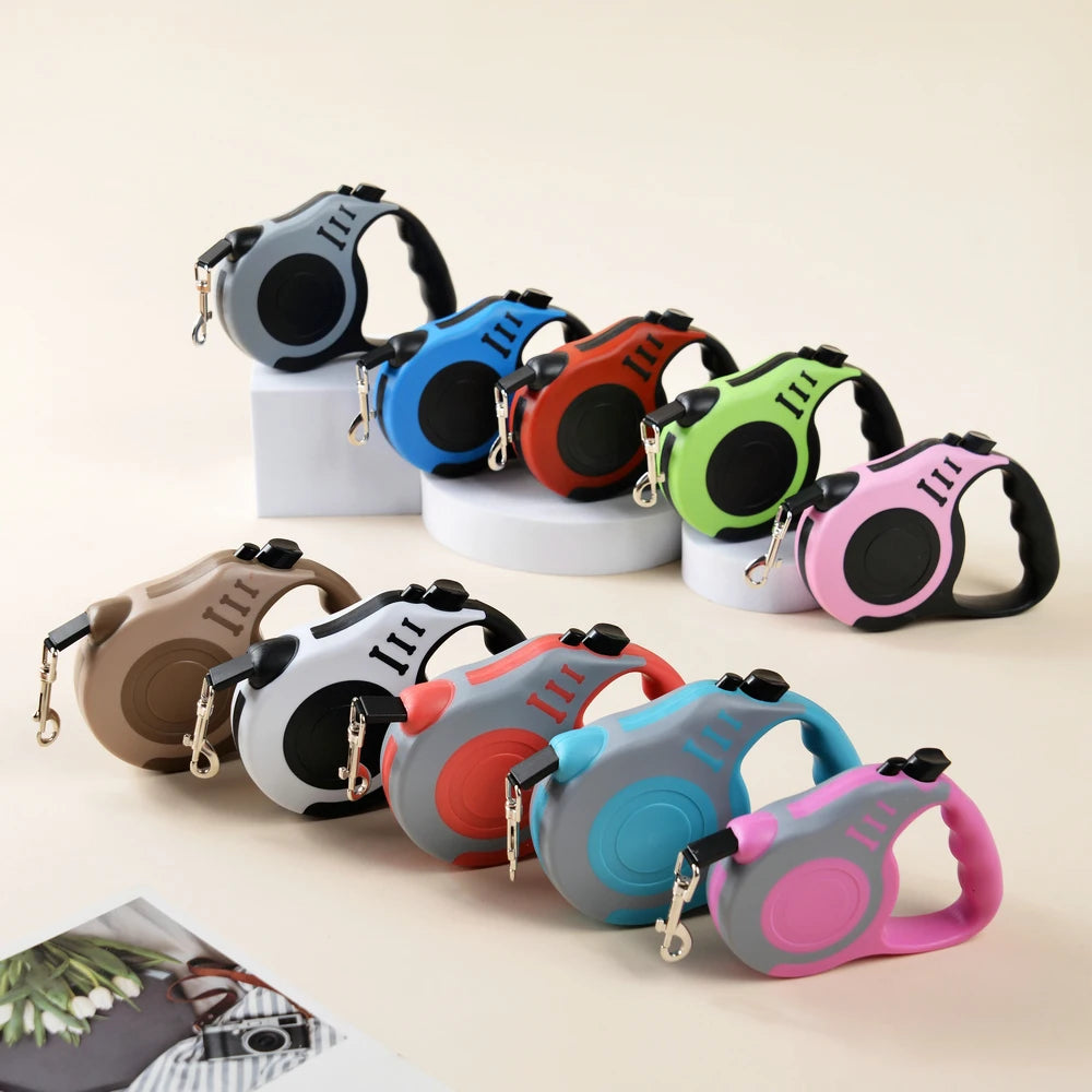 Retractable Dog Leash –  5M Strong Nylon Lead for Small to Medium Pets