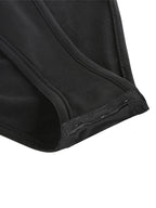 Ridder Irregular Cut Out Black Bodysuit