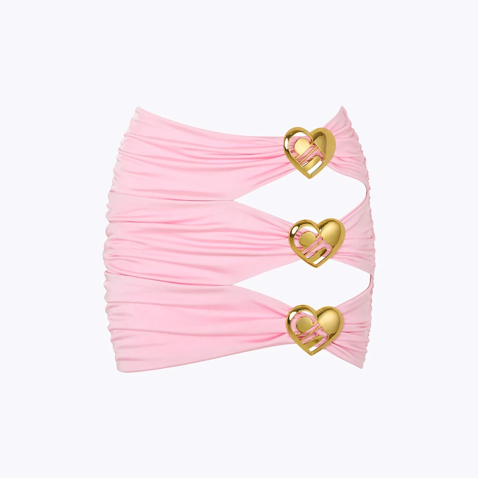 Sexy Heart Cut Out One Piece Swimsuit and Skirt Swimwear