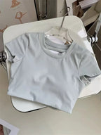 Women Padded Active Backless Top