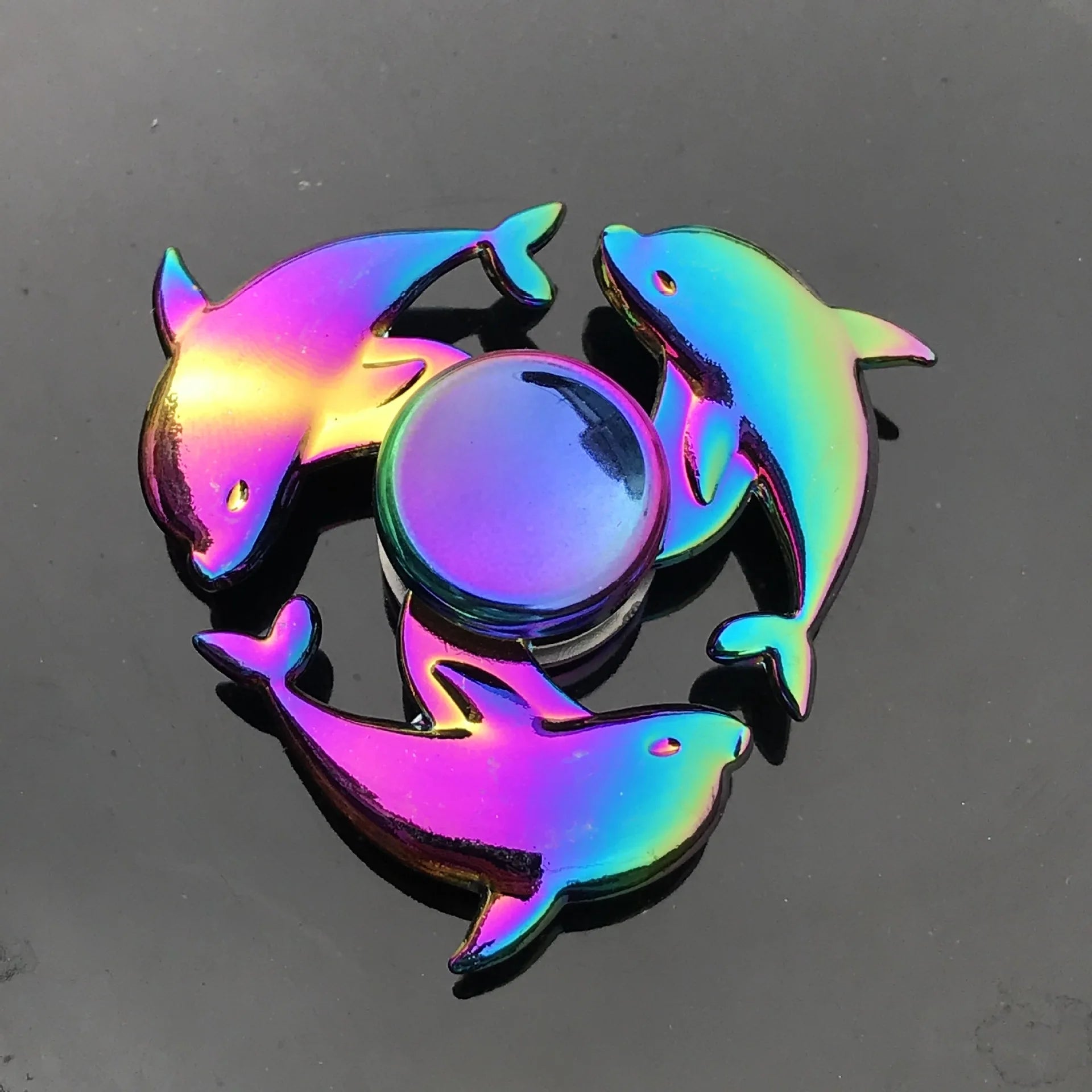 New Metal Rainbow Fidget Spinner Gradient Color