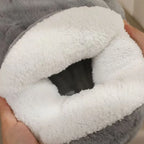 USB Electric Foot Warmer Plush Heating Slippers – Thermostatic Shoes for Winter Feet Heating