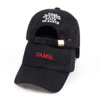 “DAMN” Embroidered Dad Hat – Unisex Hip Hop Snapback