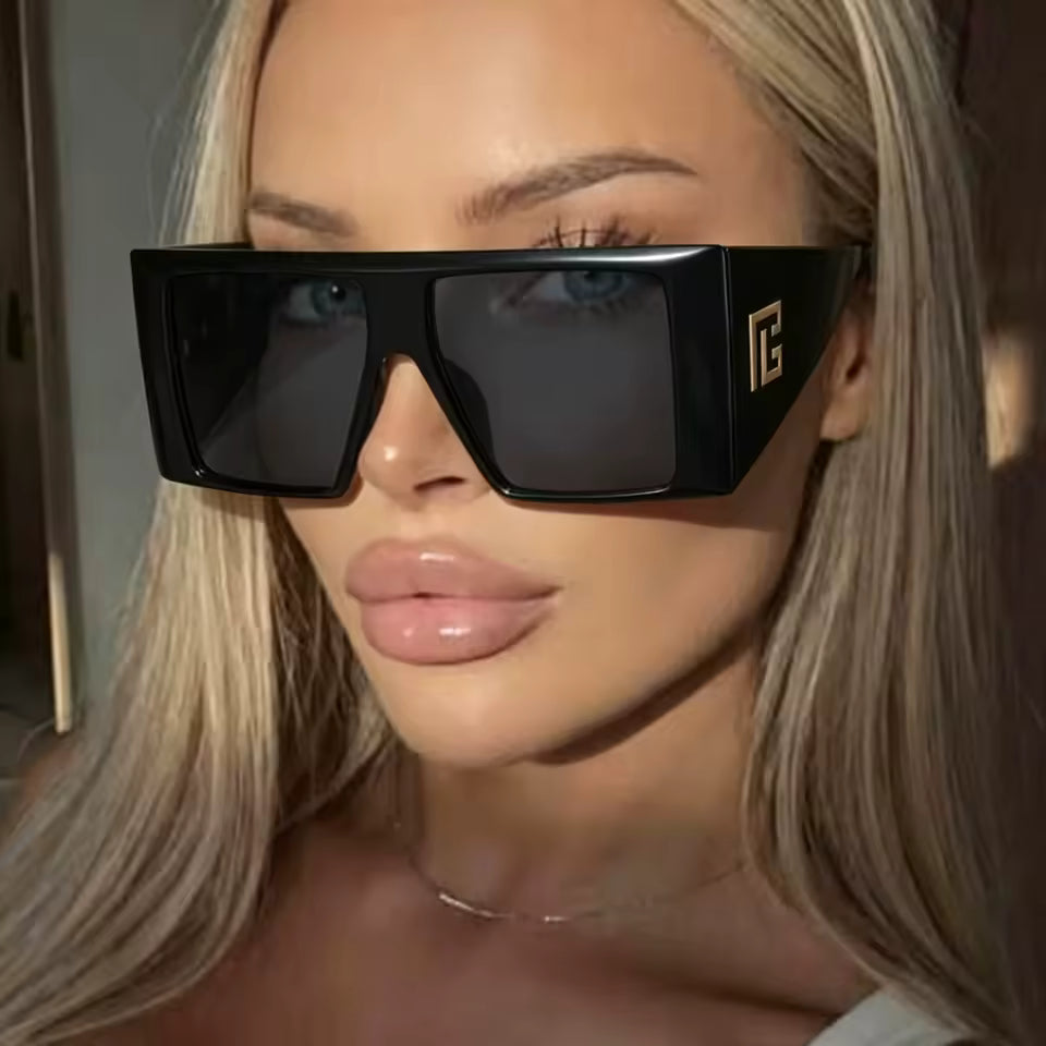 "Booked & Busy" Women Unique Oversize Sunglasses