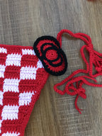Lady's Cute Crochet Bikini Set