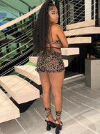 Love Like Honey Leopard Mesh Romper