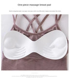 Women's Tank Sports Bra Top with Pad