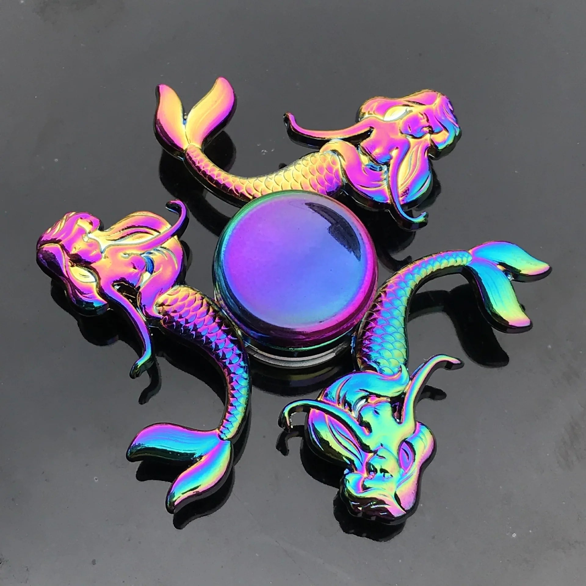 New Metal Rainbow Fidget Spinner Gradient Color