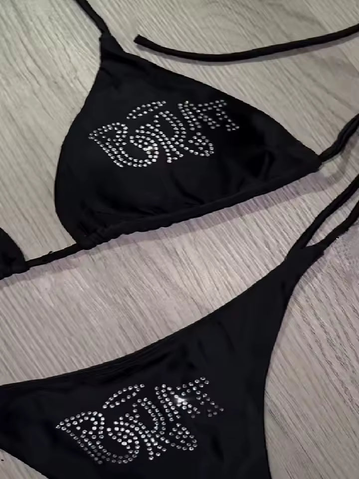 Doll Inspired Gothic Bikini Set