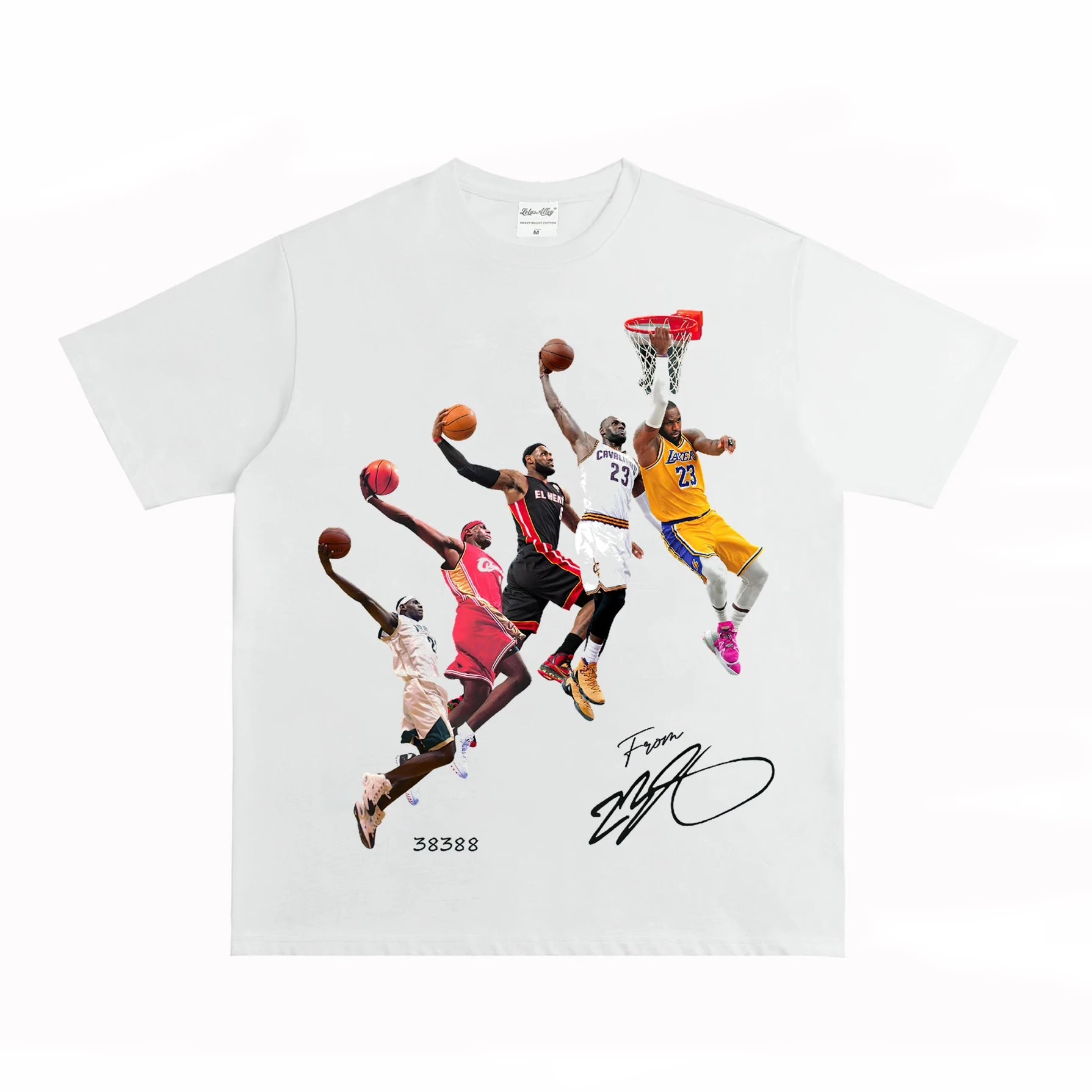 James Five Period Dunk Record-Breaking Commemorative T-Shirt