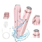 Pink 2-in-1 Waterproof Electric Shaver