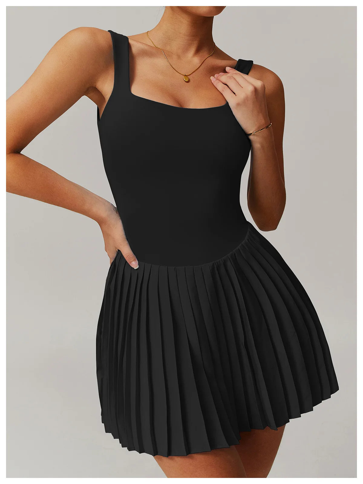 Women’s One-Piece Tennis Skirt Dress