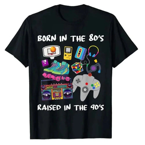 Born in the 80's, Raised in the 90's Retro T-Shirt Weeknd Shop Online
