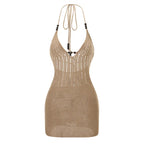 Yula Backless Halter Mini Dress