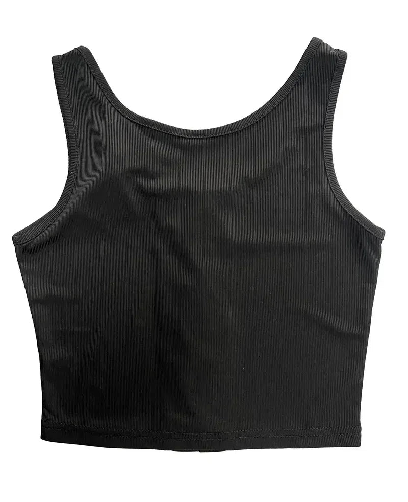 Vintage-Inspired Geometric Semi-Sheer Cami Top