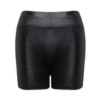 Women's PU Faux Leather Mini Shorts