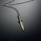 New Gothic Knife Dagger Pendant Necklace