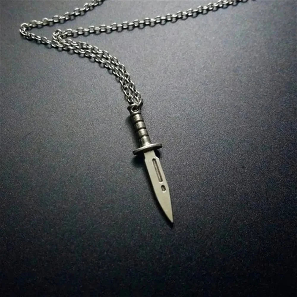 New Gothic Knife Dagger Pendant Necklace