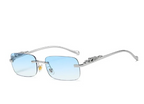 "Cooleyo" Rimless Square Mini Sunglasses