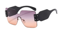 "Baby Bye" Oversize Square Plastic Frame Sunglasses Weekend Shade Sunglasses