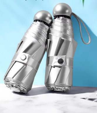 8 Ribs Pocket Mini Umbrella –  Rain & Windproof, Light Folding Portable Weeknd Shop Online