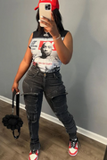 Tupac inspired Graphic Crop Top Weekend Shop