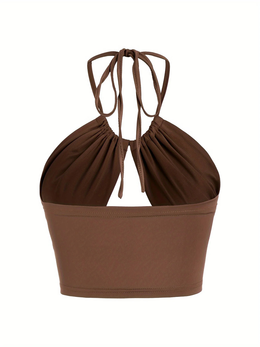 Philly Ruched Halter Crop Top