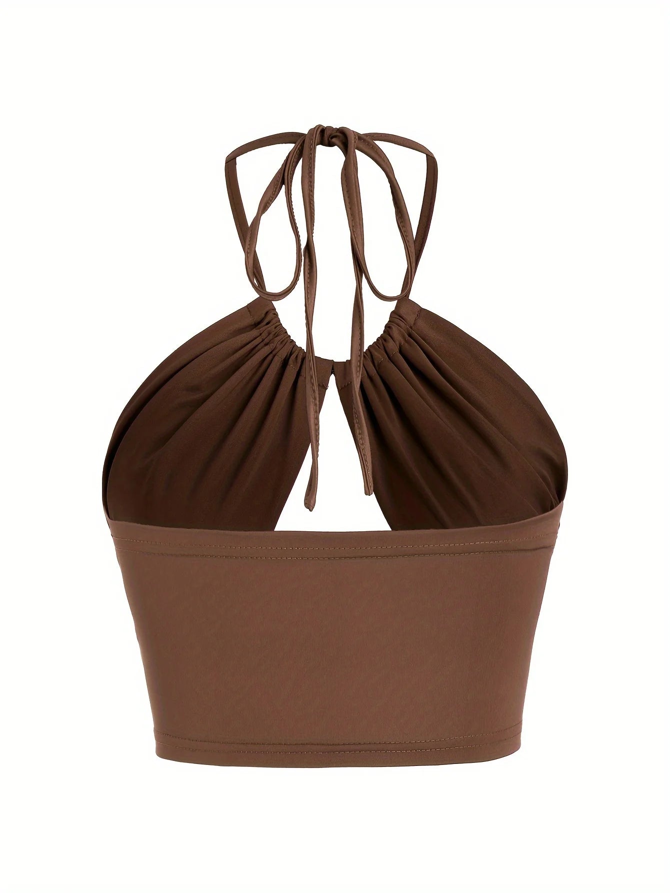 Philly Ruched Halter Crop Top