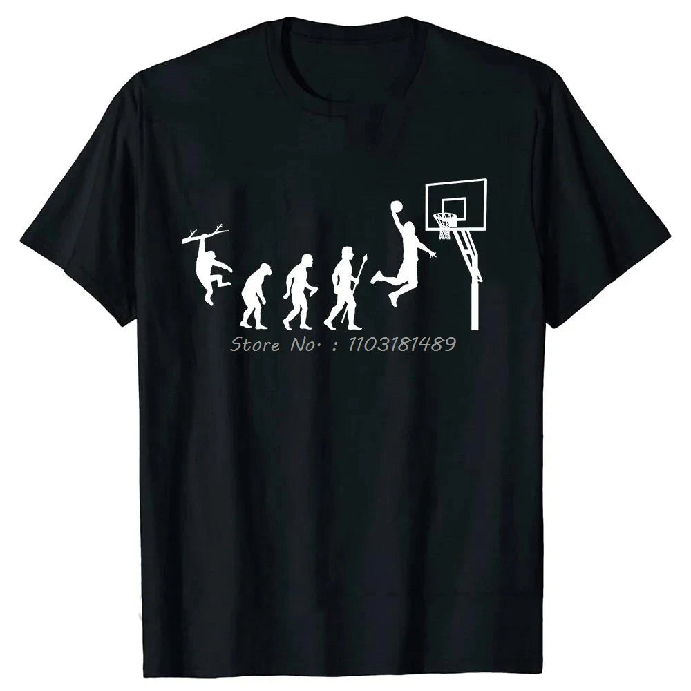 Basketball Heartbeat & Caveman Men's Graphic T Shirt