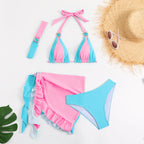 Freedom Pink & Blue Bikini Set