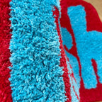 "Fresh" Tufted Statement Rug – Bold Modern Flocking Carpet
