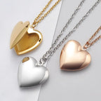 Heart Shaped Photo Locket Pendant