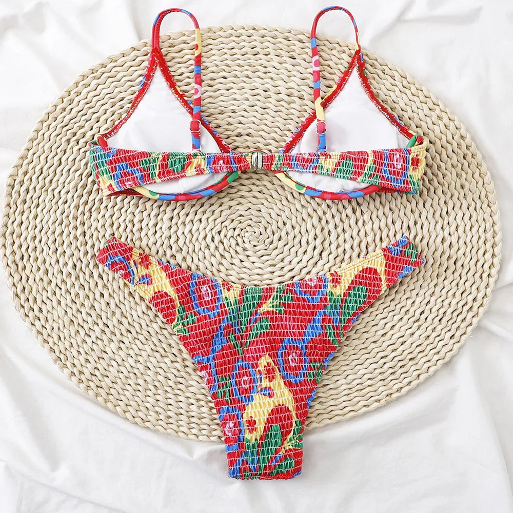Lauren Sexy Strap Adjustable Spandex Bikini