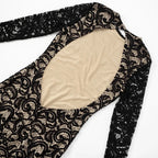 Women’s Sexy Round Neck Lace Patchwork Backless Jumpsuit Weeknd Shop Online