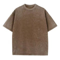 Men's Oversized Heavy Cotton Summer T-Shirt Vintage Tee Loose Fit Short Sleeve
