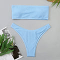 Light Blue Women’s Brazilian Bandeau Swimsuit Weeknd Shop Online