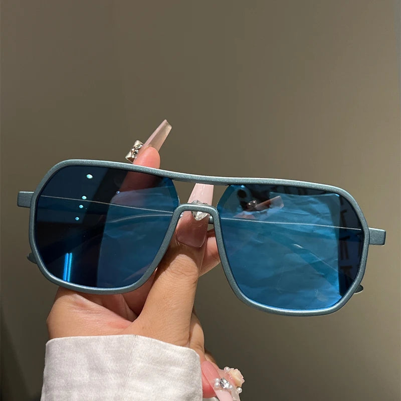 Fashion Vintage Sunglasses – UV400 Gradient & Mirror Lens Eyewear